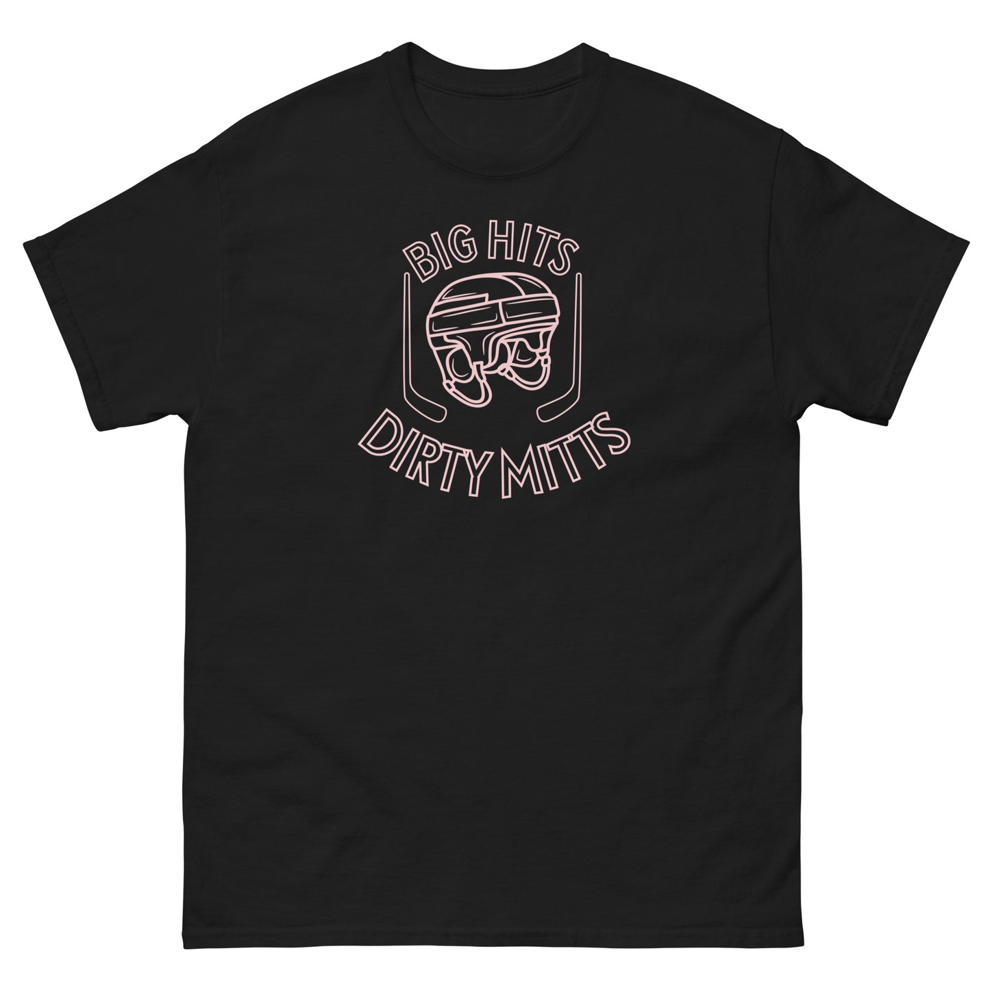 "Big Hits, Dirty Mitts" Hockey T-Shirt