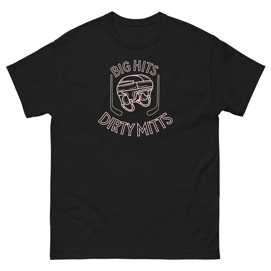 "Big Hits, Dirty Mitts" Hockey T-Shirt