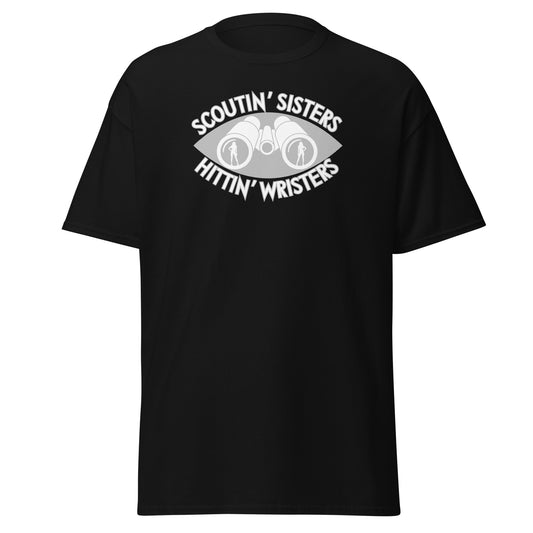 "Scoutin' Sisters, Hittin' Wristers" Hockey T-Shirt