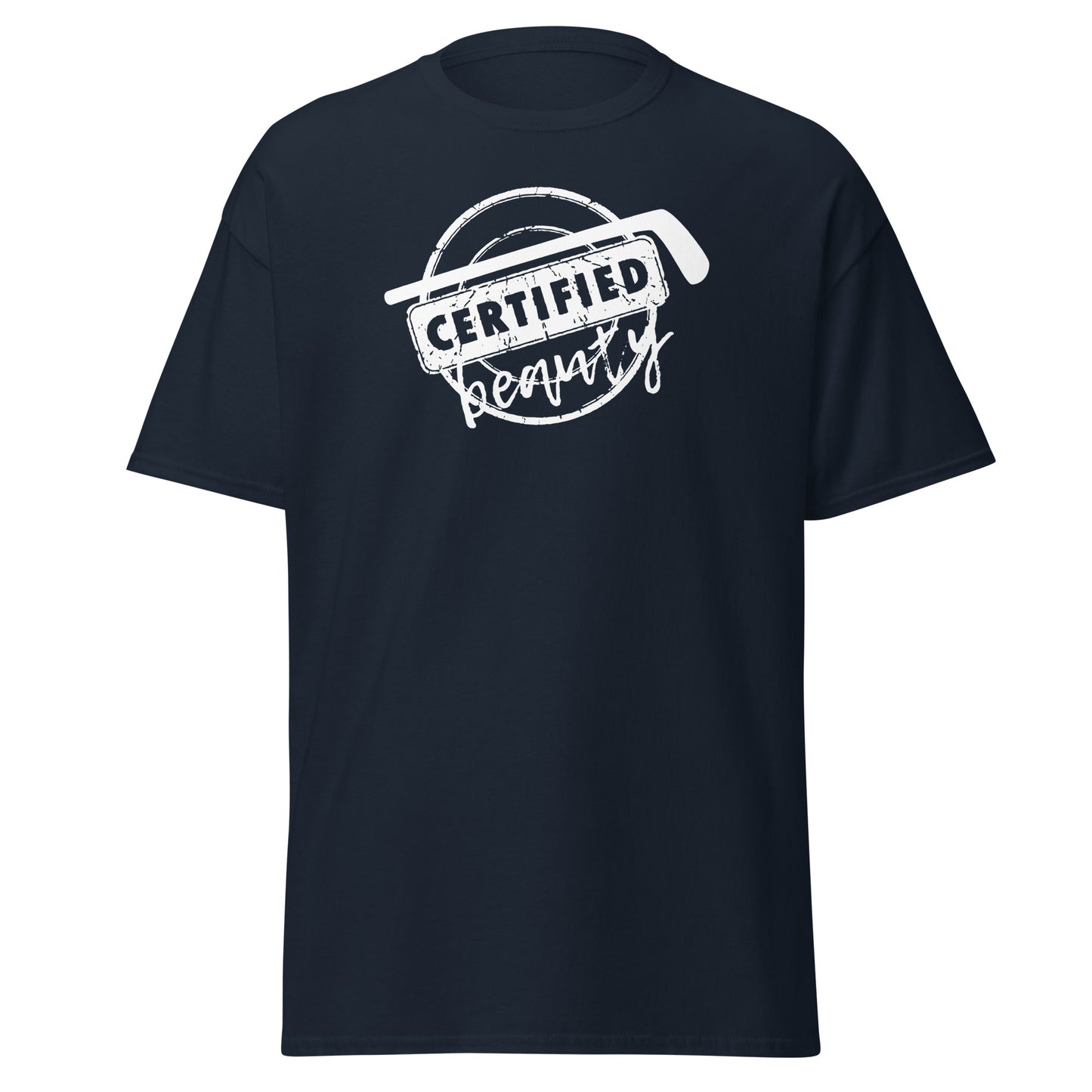 "Certified Beauty" CIRCLE LOGO Hockey T-Shirt