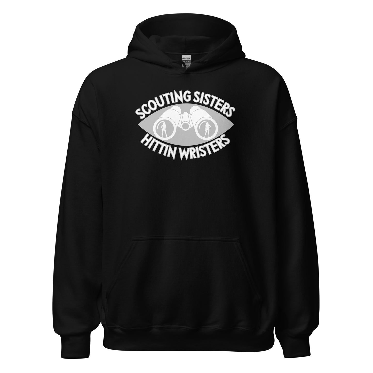 "Scoutin' Sisters, Hittin' Wristers" Hockey Hoodie