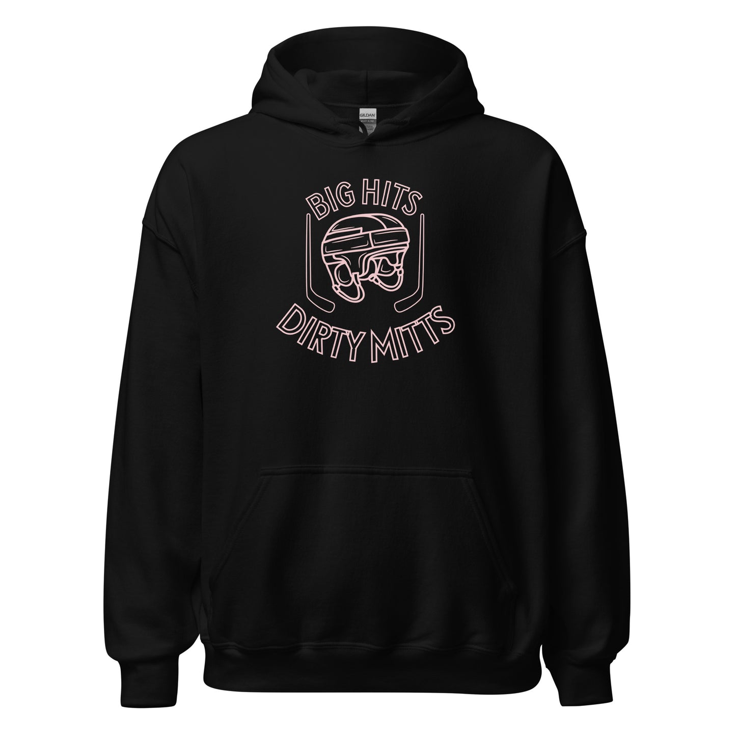 "Big Hits, Dirty Mitts" Hockey Hoodie