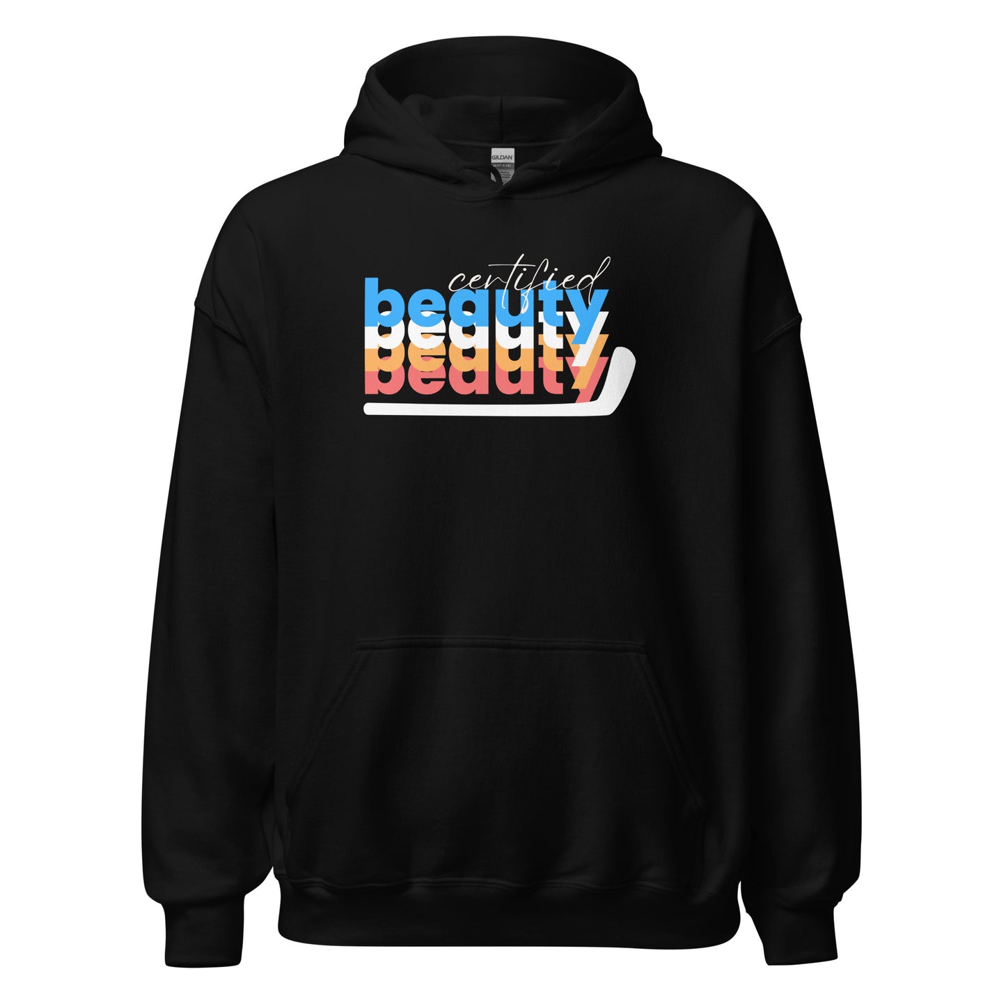 "Certified Beauty" Hat Trick Hockey Hoodie