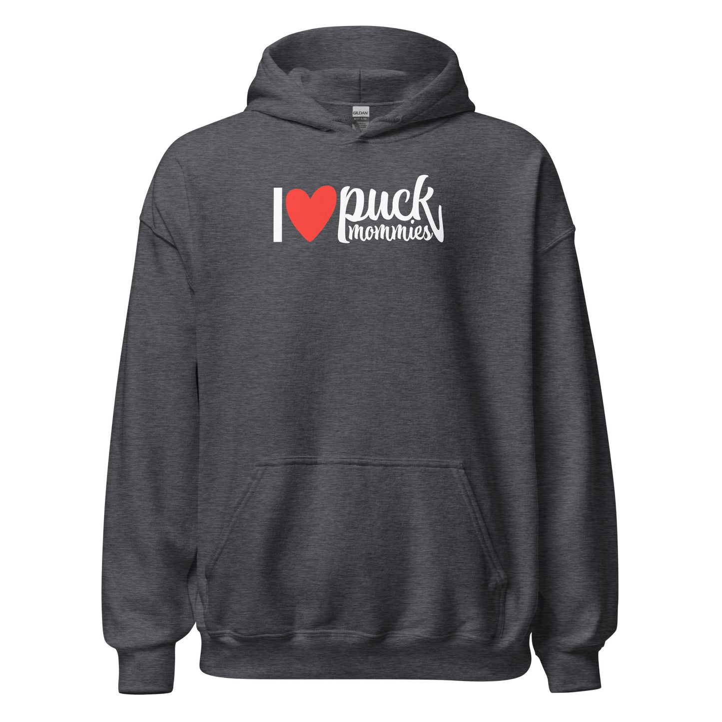 "I ❤️ Puck Mommies" Hockey Hoodie