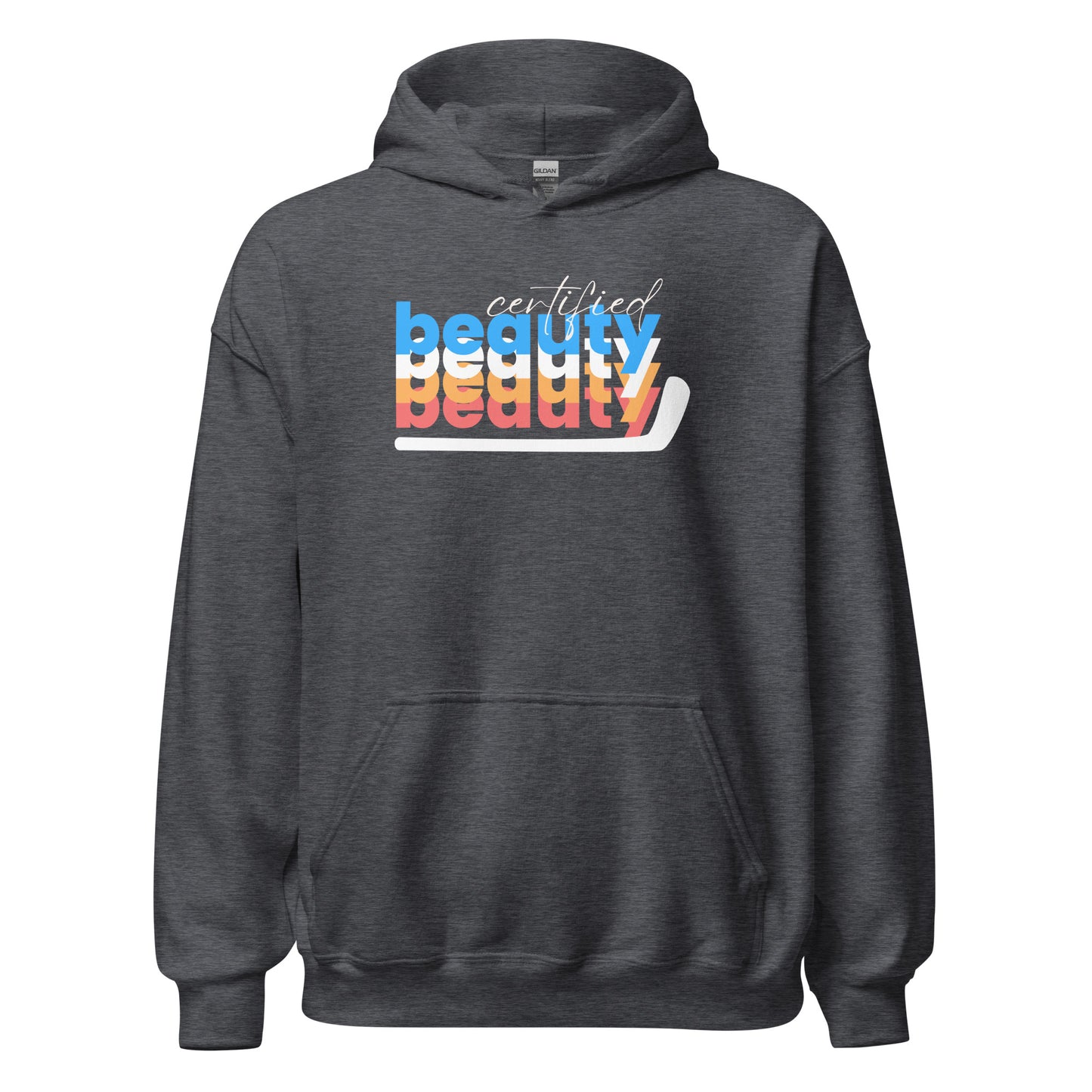 "Certified Beauty" Hat Trick Hockey Hoodie