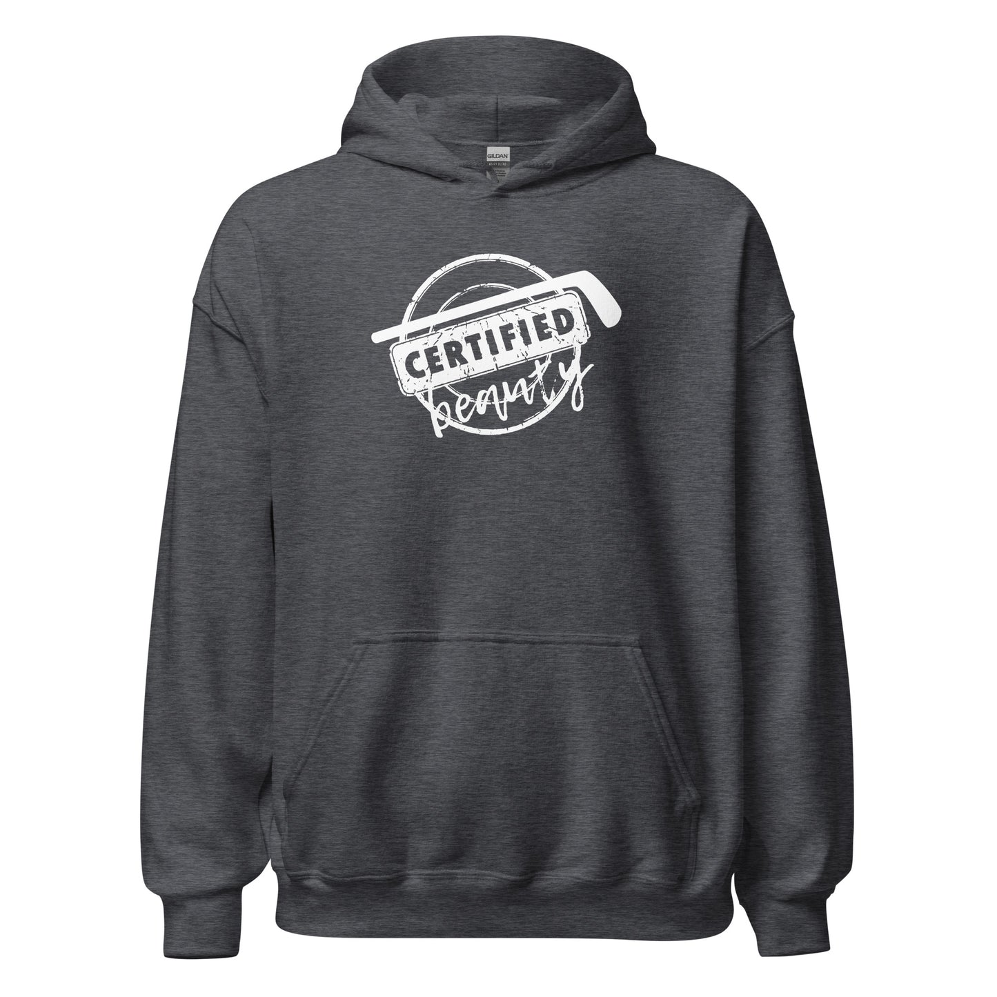 "Certified Beauty" CIRCLE LOGO Hockey Hoodie