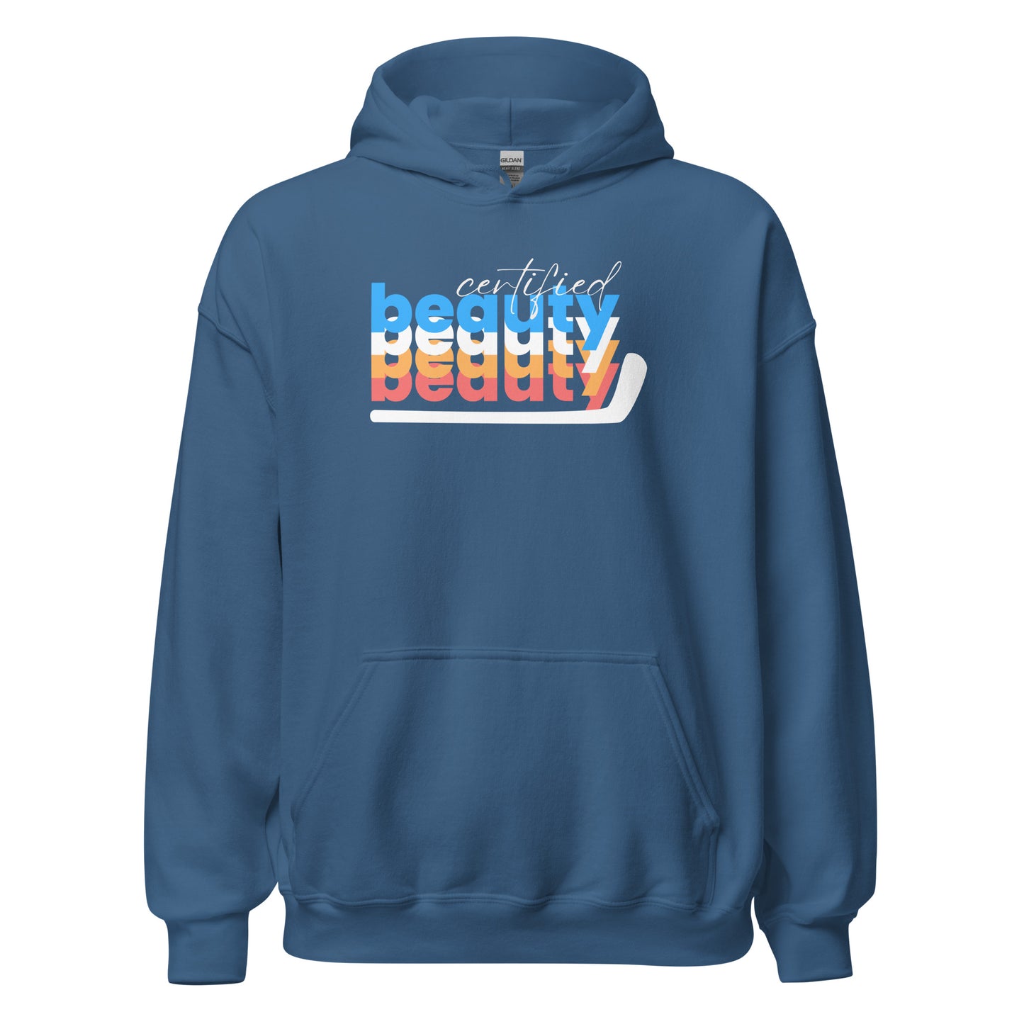 "Certified Beauty" Hat Trick Hockey Hoodie