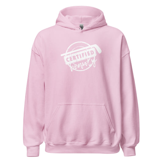 "Certified Beauty" CIRCLE LOGO Hockey Hoodie