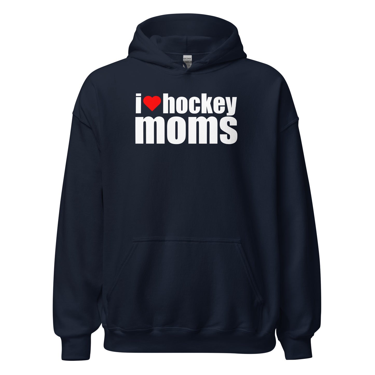 "I ❤️ Hockey Moms" Classic (WHITE FONT)