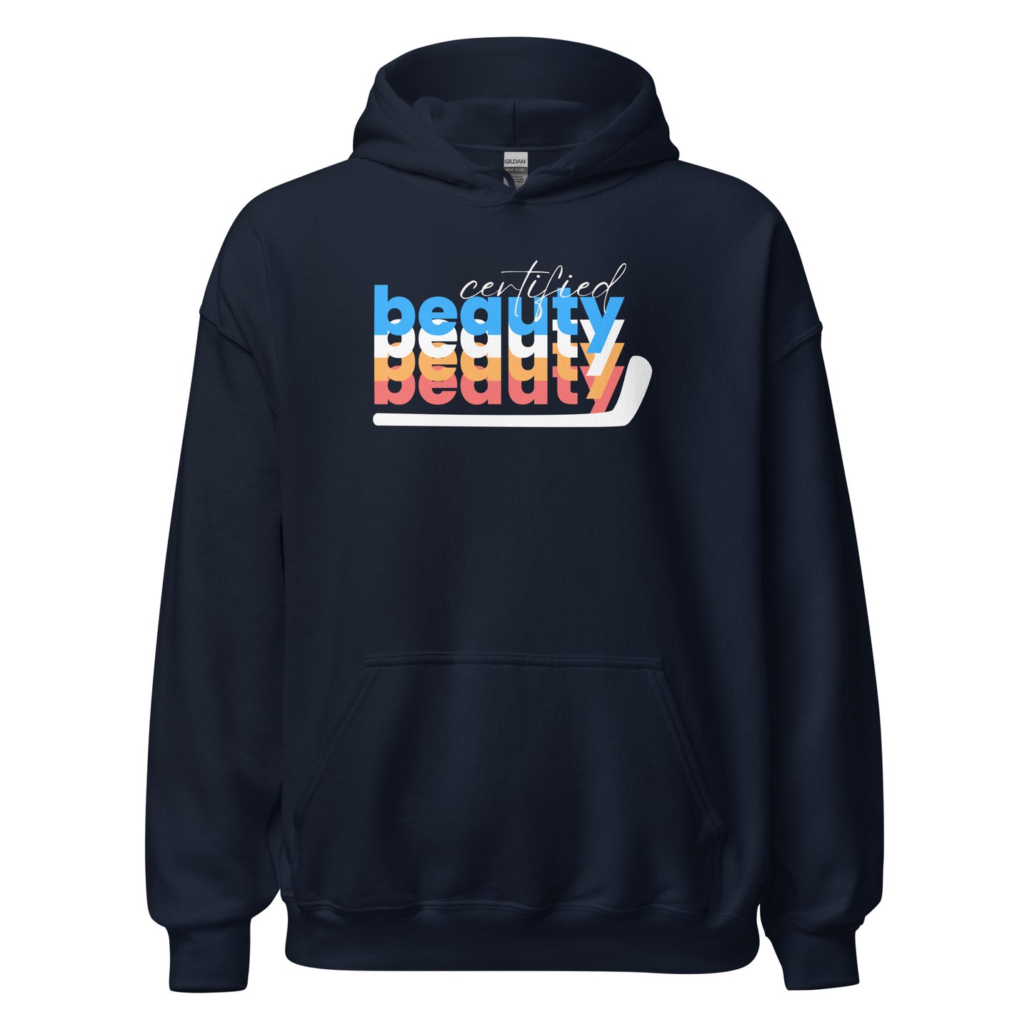 "Certified Beauty" Hat Trick Hockey Hoodie