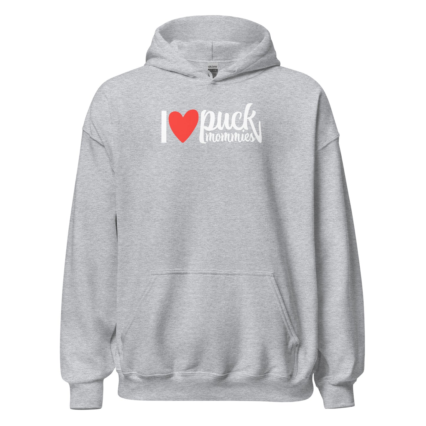 "I ❤️ Puck Mommies" Hockey Hoodie