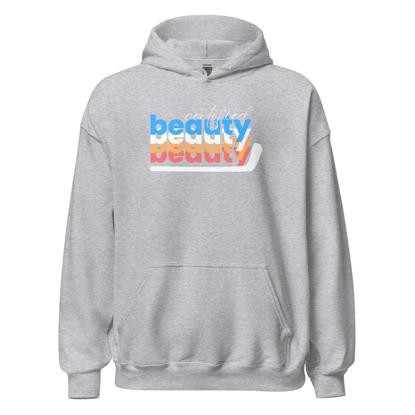 "Certified Beauty" Hat Trick Hockey Hoodie