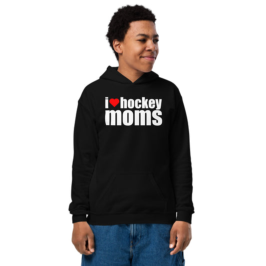 "I ❤️ Hockey Moms" Classic Youth Hockey Hoodie