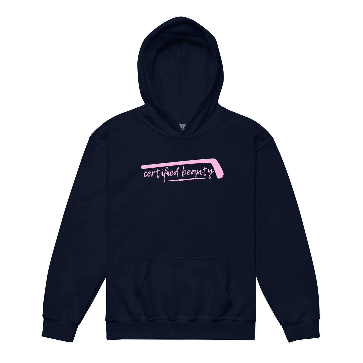 "Certified Beauty" Youth Hockey Hoodie