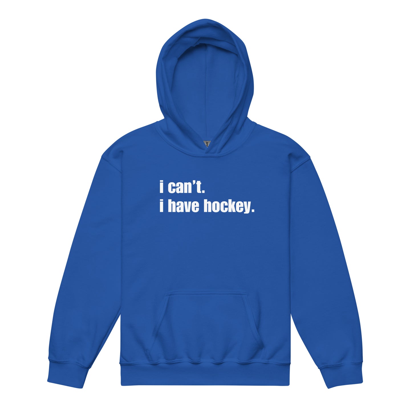 "I Can't. I Have Hockey." Youth Hockey Hoodie