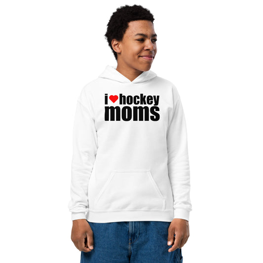 "I ❤️ Hockey Moms" Classic Youth Hockey Hoodie